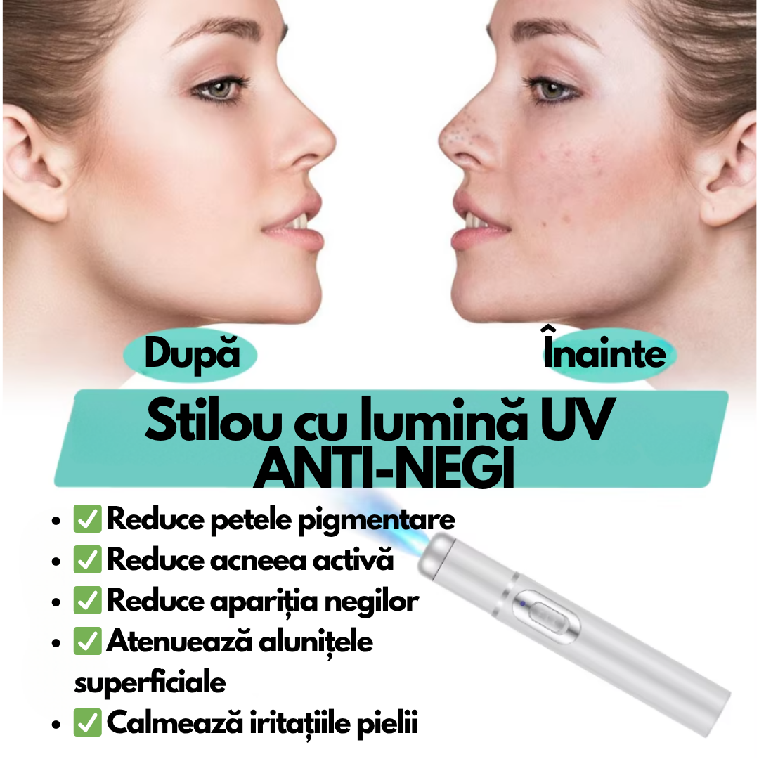 LumiDerm – Stiloul cu lumină UV, ANTI-NEGI