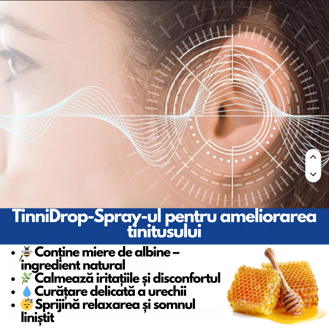 TinniDrop – Spray de ameliorare a tinitusului 🦻