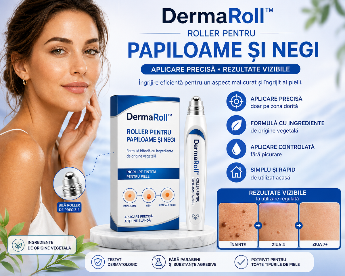DermaRoll™ – Roller pentru Papiloame și Negi