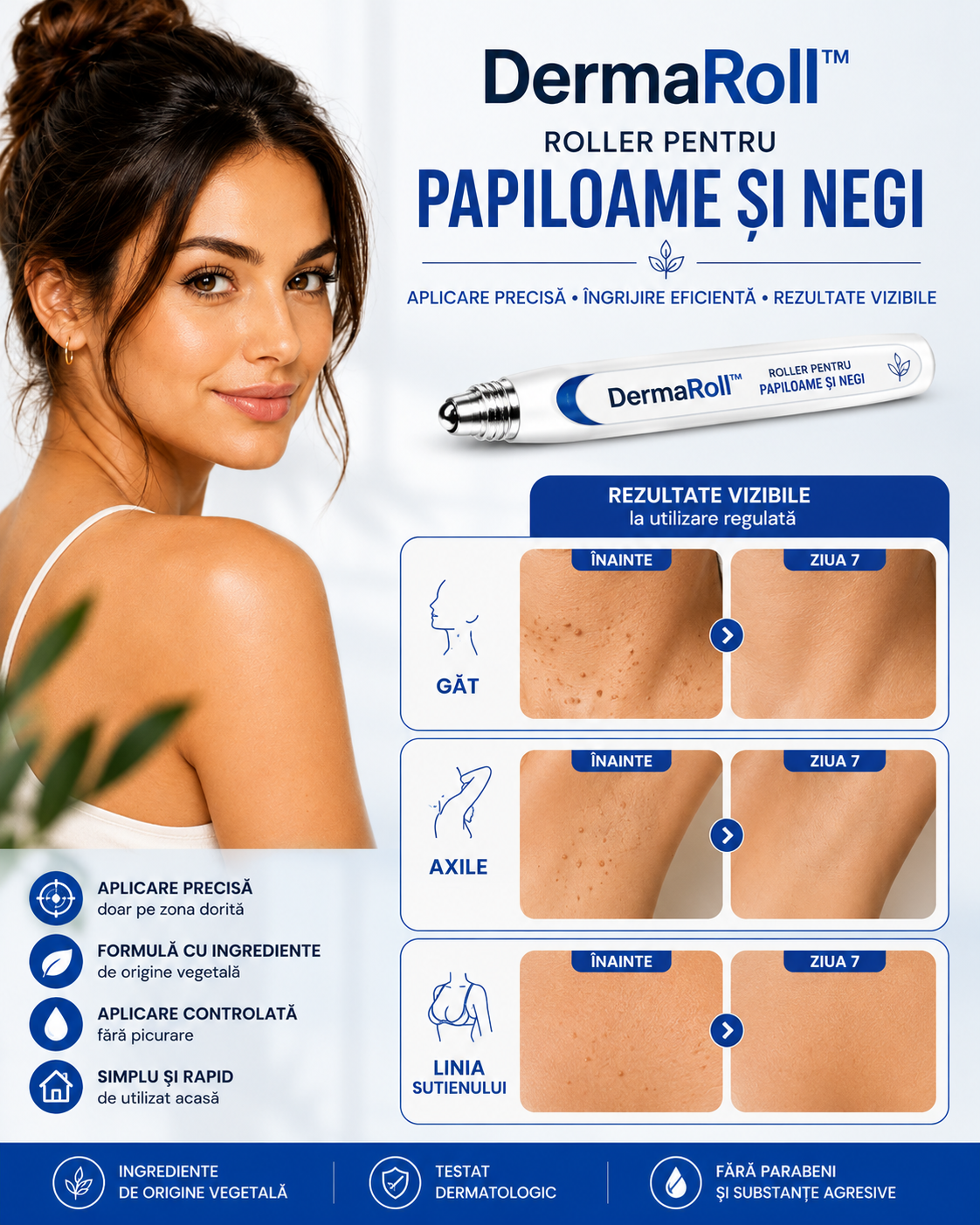 DermaRoll™ – Roller pentru Papiloame și Negi