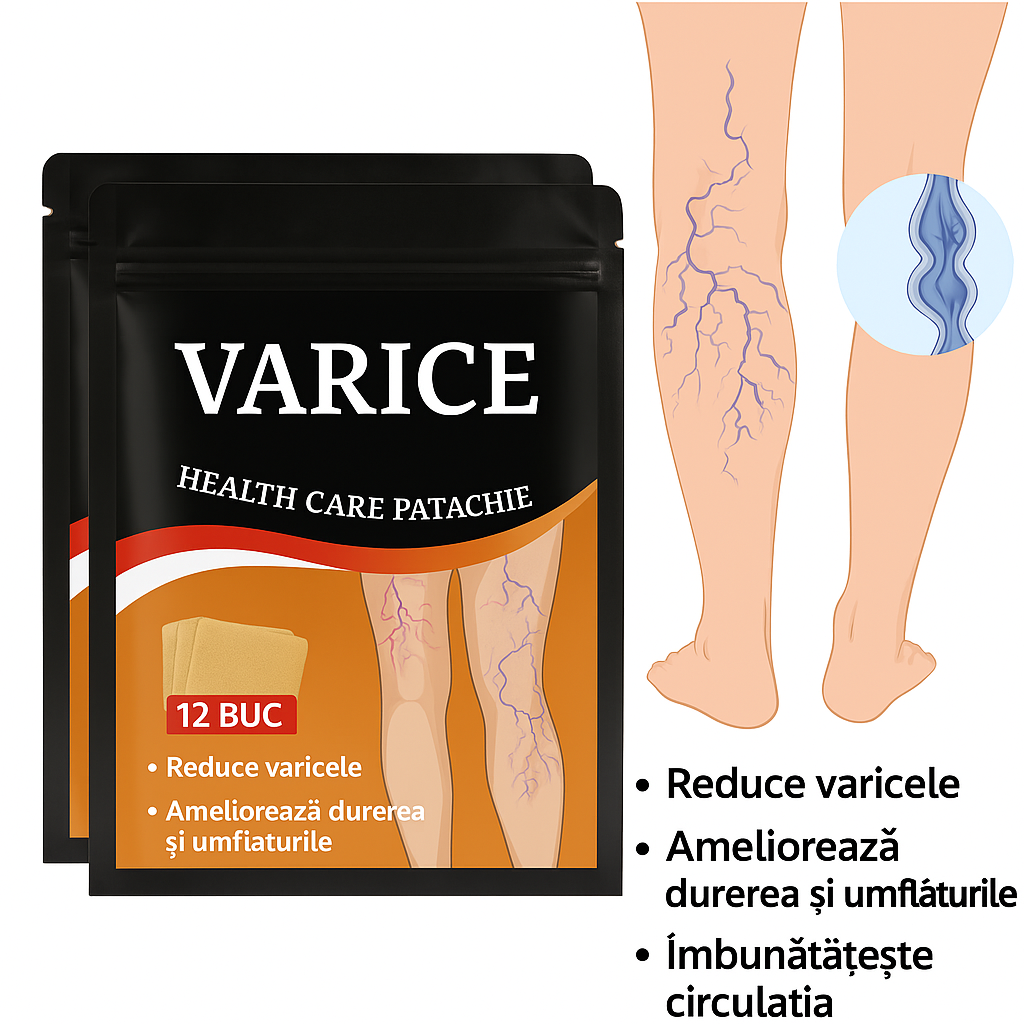 Plasturi Anti-Varice cu Turmeric