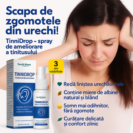 TinniDrop – Spray de ameliorare a tinitusului 🦻