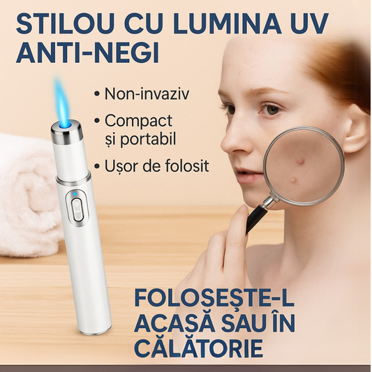 LumiDerm – Stiloul cu lumină UV, ANTI-NEGI