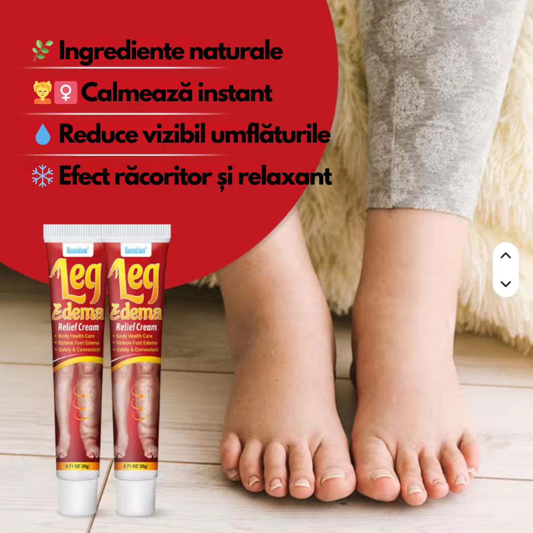 EdemaStop – Cremă pentru picioare ușoare, fără umflături