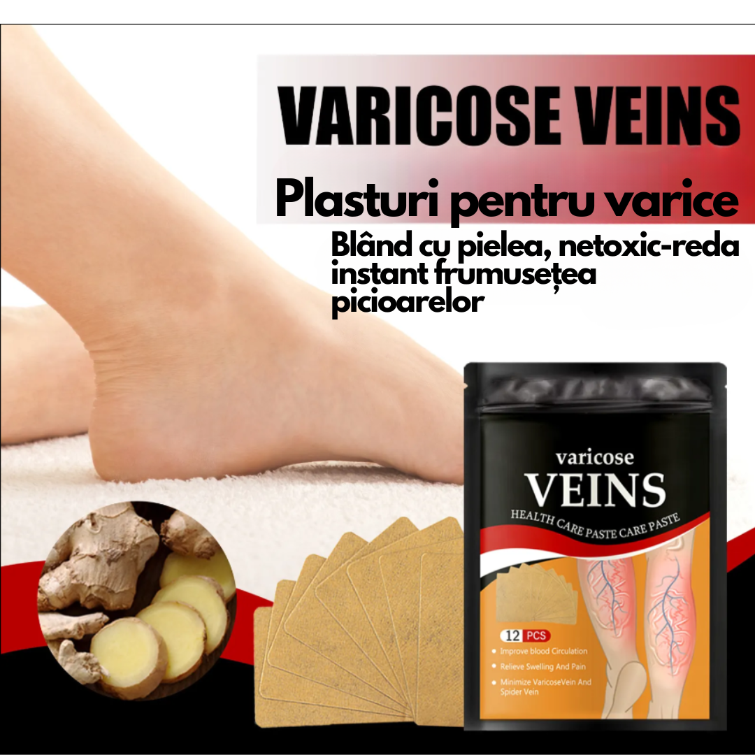 Plasturi Anti-Varice cu Turmeric