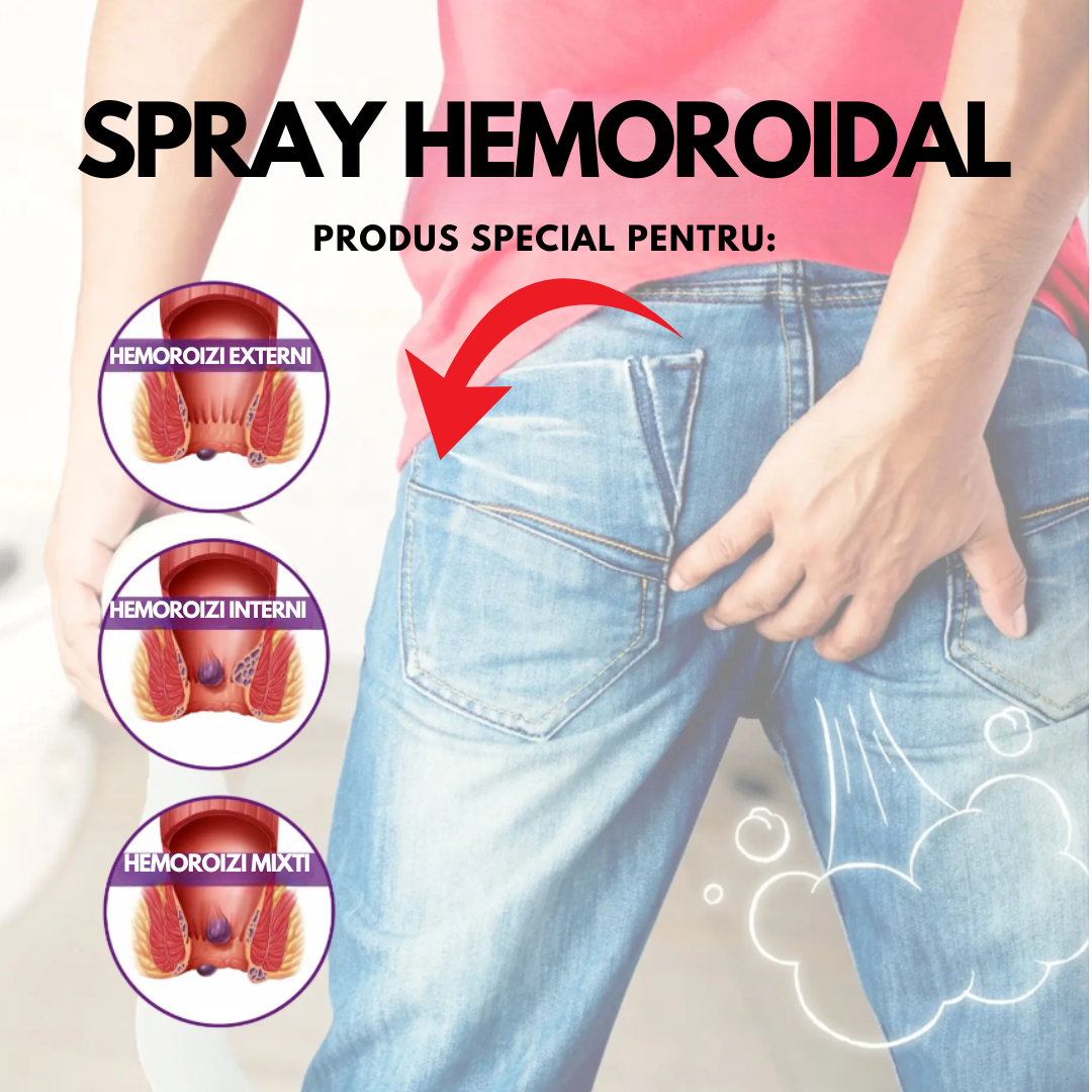 Spray pentru Hemoroizi 100% Natural🍀