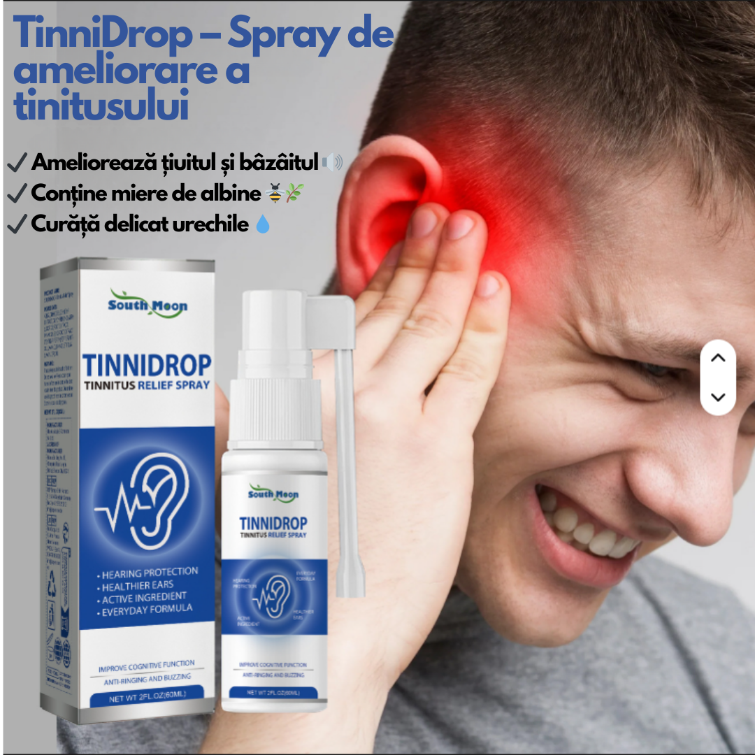 TinniDrop – Spray de ameliorare a tinitusului 🦻